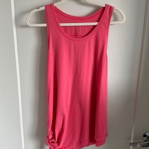 Coral Lululemon tank with side tie
